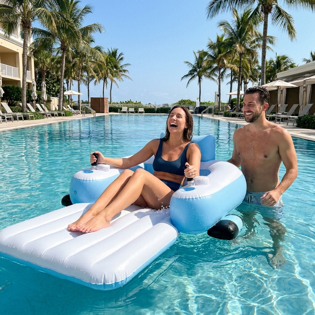 DriftJet couple resort pool