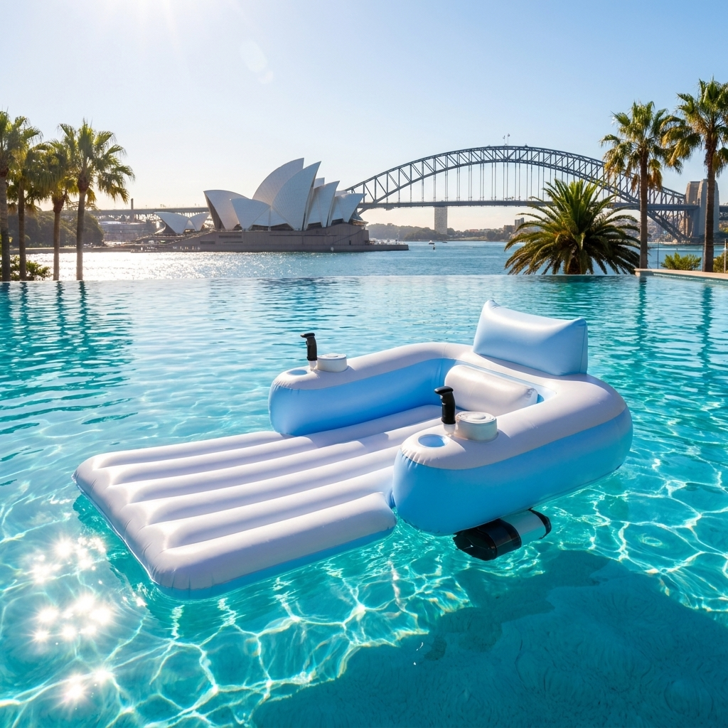 DriftJet Pool Lounger at Sydney Opera House infinity pool