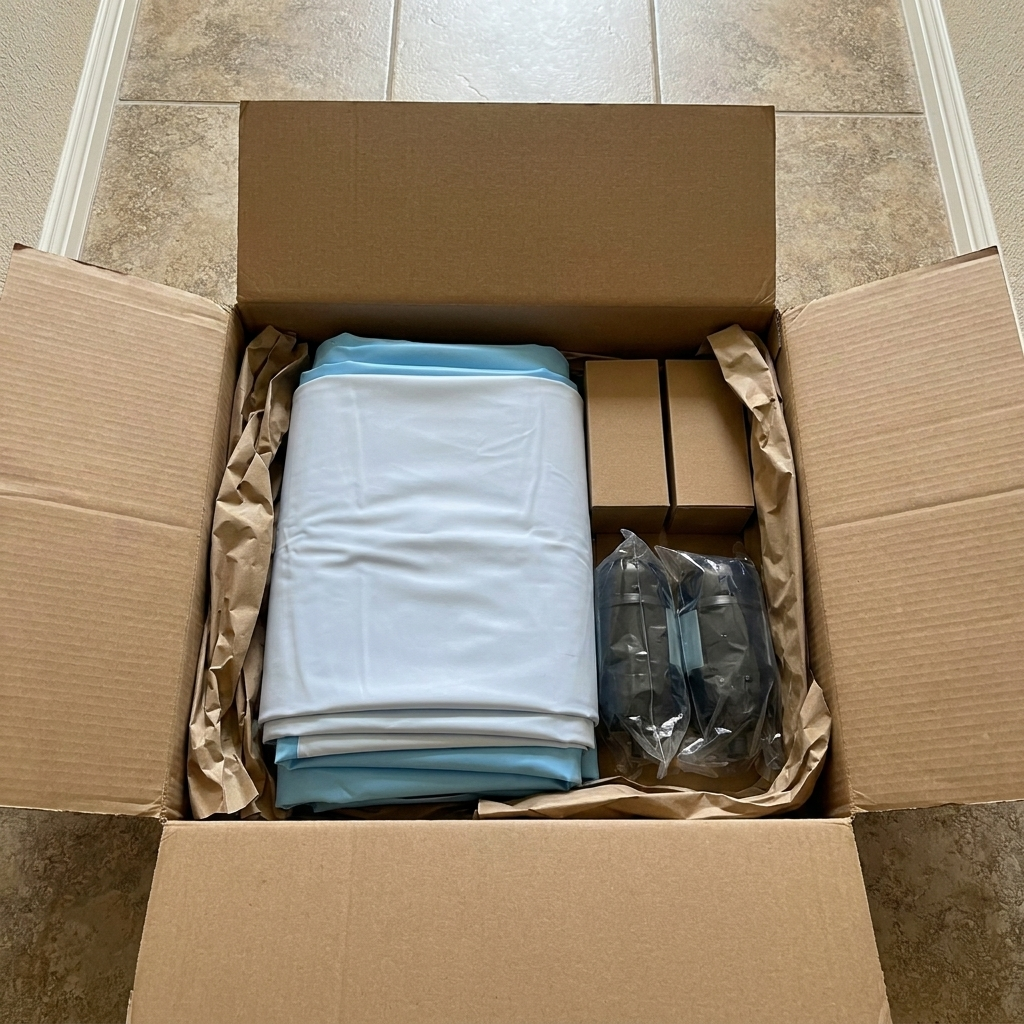 DriftJet arrives folded in box with accessories